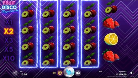 Fruit Disco Mega Stacks feature