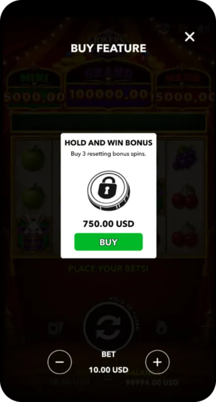 Buy Feature