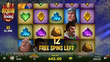 Free spins with up to x5 pays