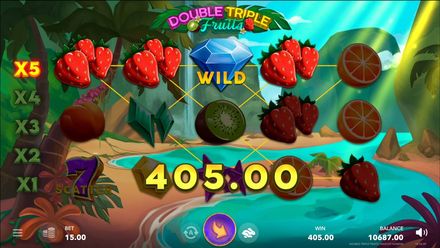 DOUBLE TRIPLE FRUITS: video slot game by Mascot Gaming