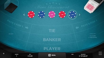 Classic Baccarat card game
