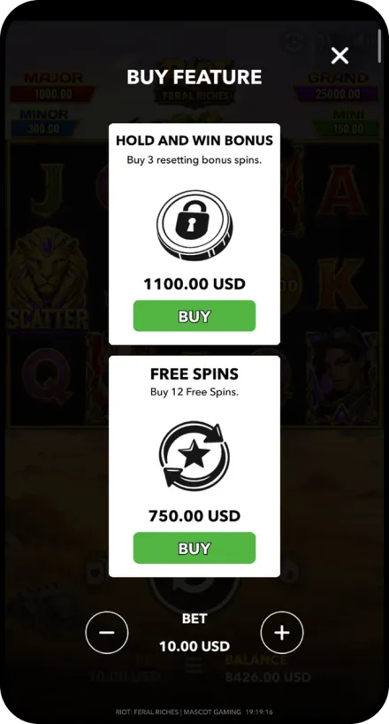 Buy Feature