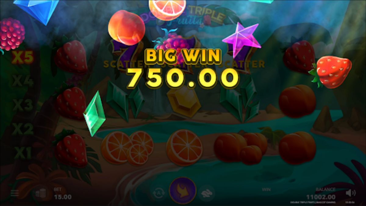 DOUBLE TRIPLE FRUITS: video slot game by Mascot Gaming